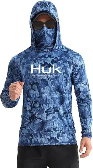 Men's UV Protection Fishing Hoodie – Lightweight Outdoor Hooded Sweatshirt