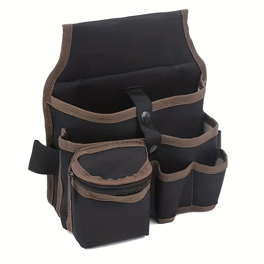 Electrician Tool Waist Bag — Nylon Belt Pouch for Hardware & Power Tools