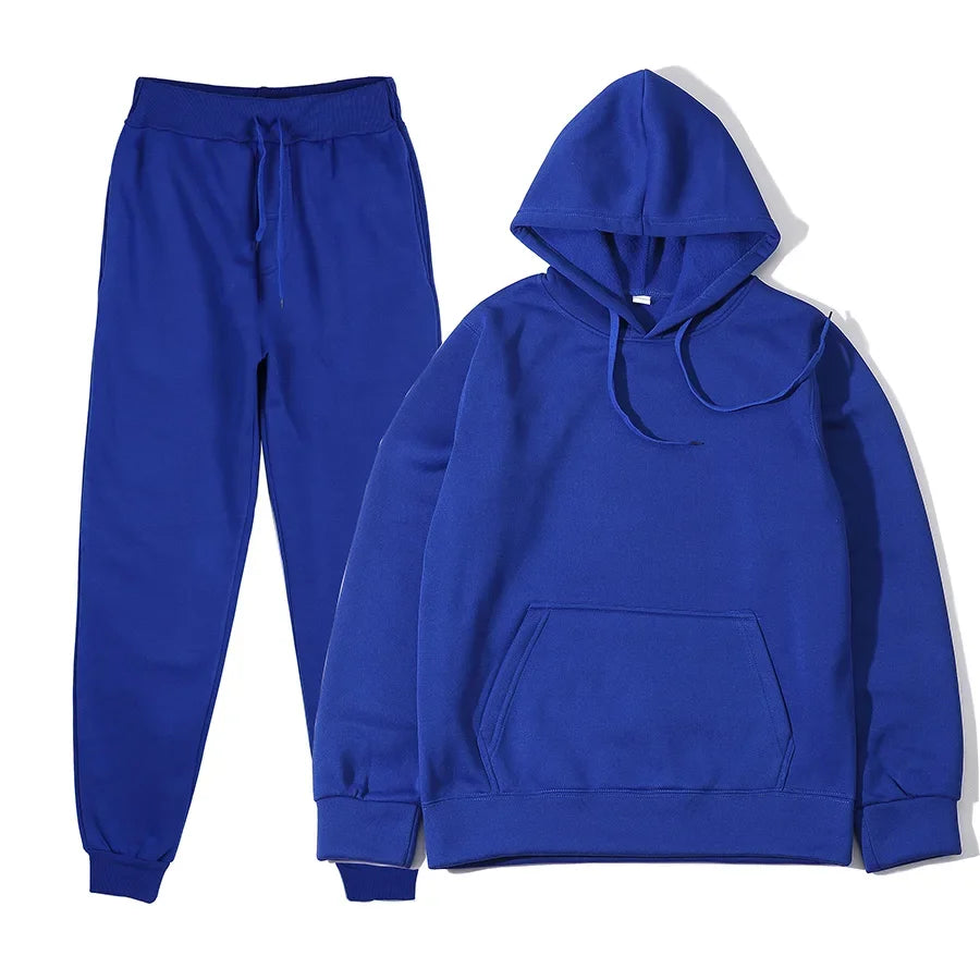 Conjunto de Sudadera con Capucha y Pantalones Deportivos de Moda