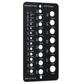 Stainless Steel Drill Bit Gauge — 29-Size Index (1/16" to 1/2")