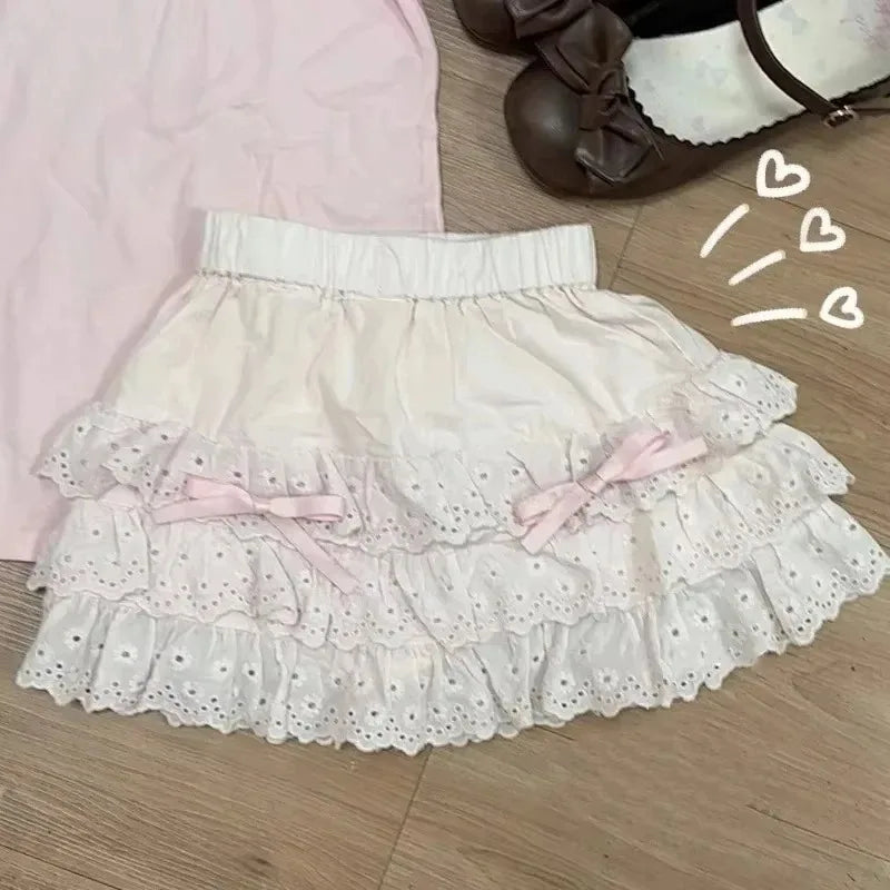 Sweet Ruffle Mini Skirt