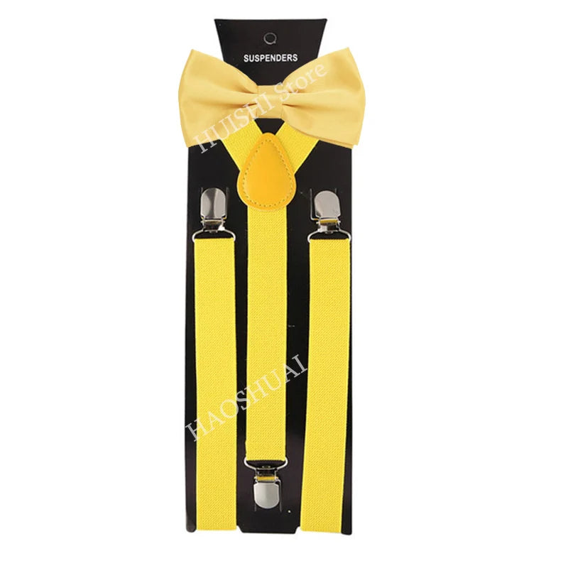 Unisex Elastic Suspenders with Bow Tie Option | The Daily Drop