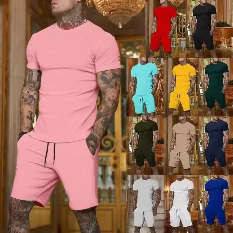 Men's Outdoor Sport T-Shirt & Shorts Set
