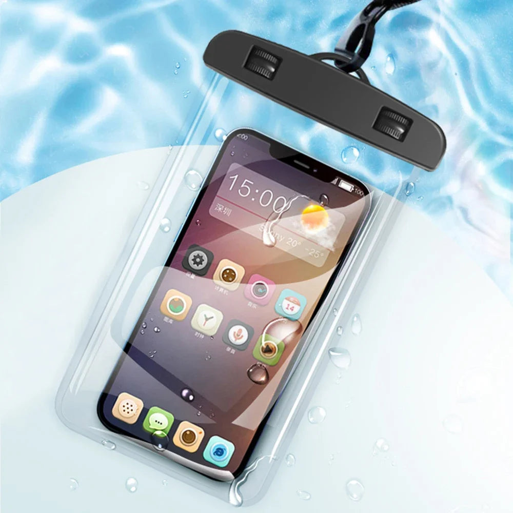 Universal Waterproof Phone Case for Swimming - Underwater Protector Pouch Cover Compatible with iPhone 11 12 13 14 15 16 pro - S