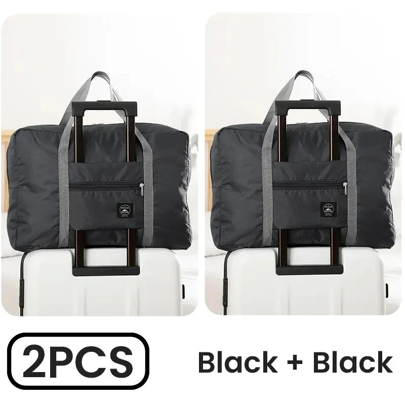 2-Pack Foldable Travel Duffel Bag