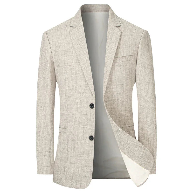 Men's Light Suit Jacket — Smart Casual Blazer for Business & Everyday Wear