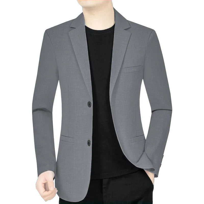 Men's Light Suit Jacket — Smart Casual Blazer for Business & Everyday Wear