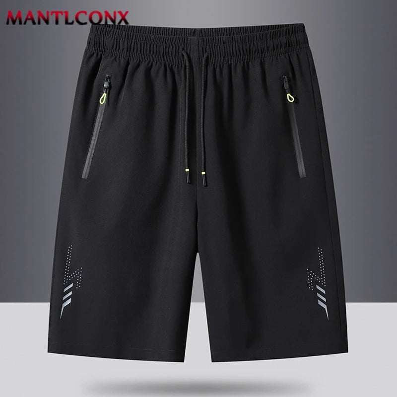 Pantalones Cortos de Verano para Hombre, Ropa Deportiva Fresca, Pantalones Cortos Deportivos para Correr, Parte de Abajo Informal, Gimnasio, Entrenamiento, Jogging, Pantalones Cortos para Hombre, Negro, Gris