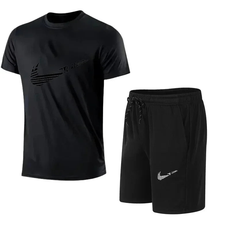 Conjunto de chándal de verano para hombre – Camiseta y pantalón corto