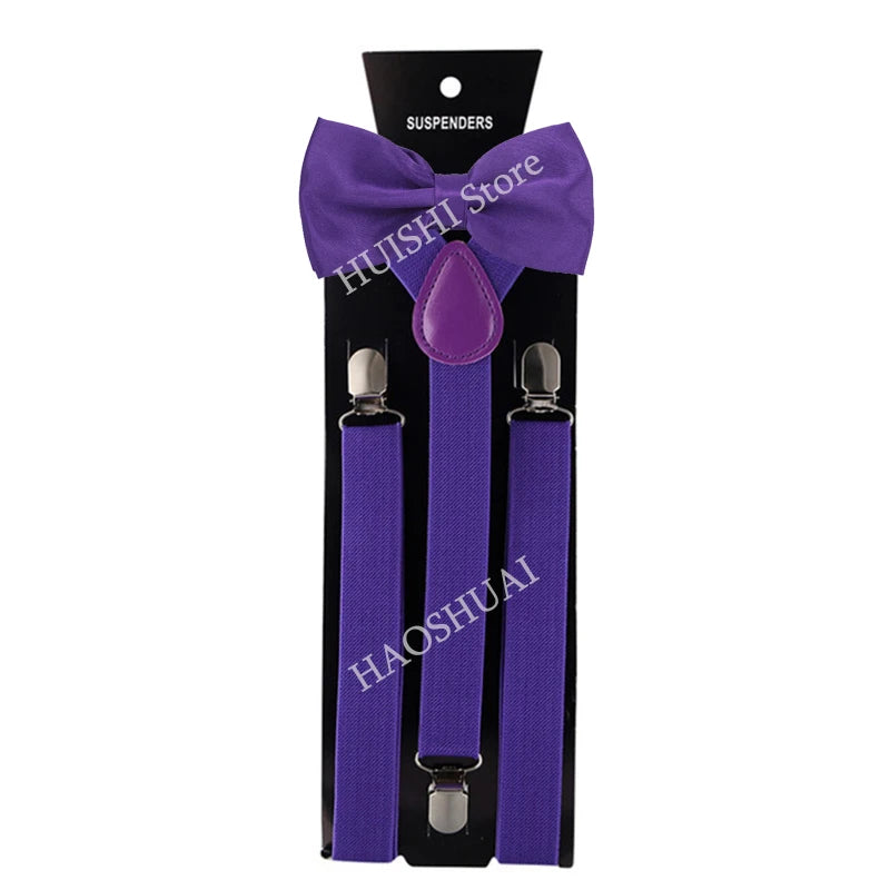 Unisex Elastic Suspenders with Bow Tie Option | The Daily Drop
