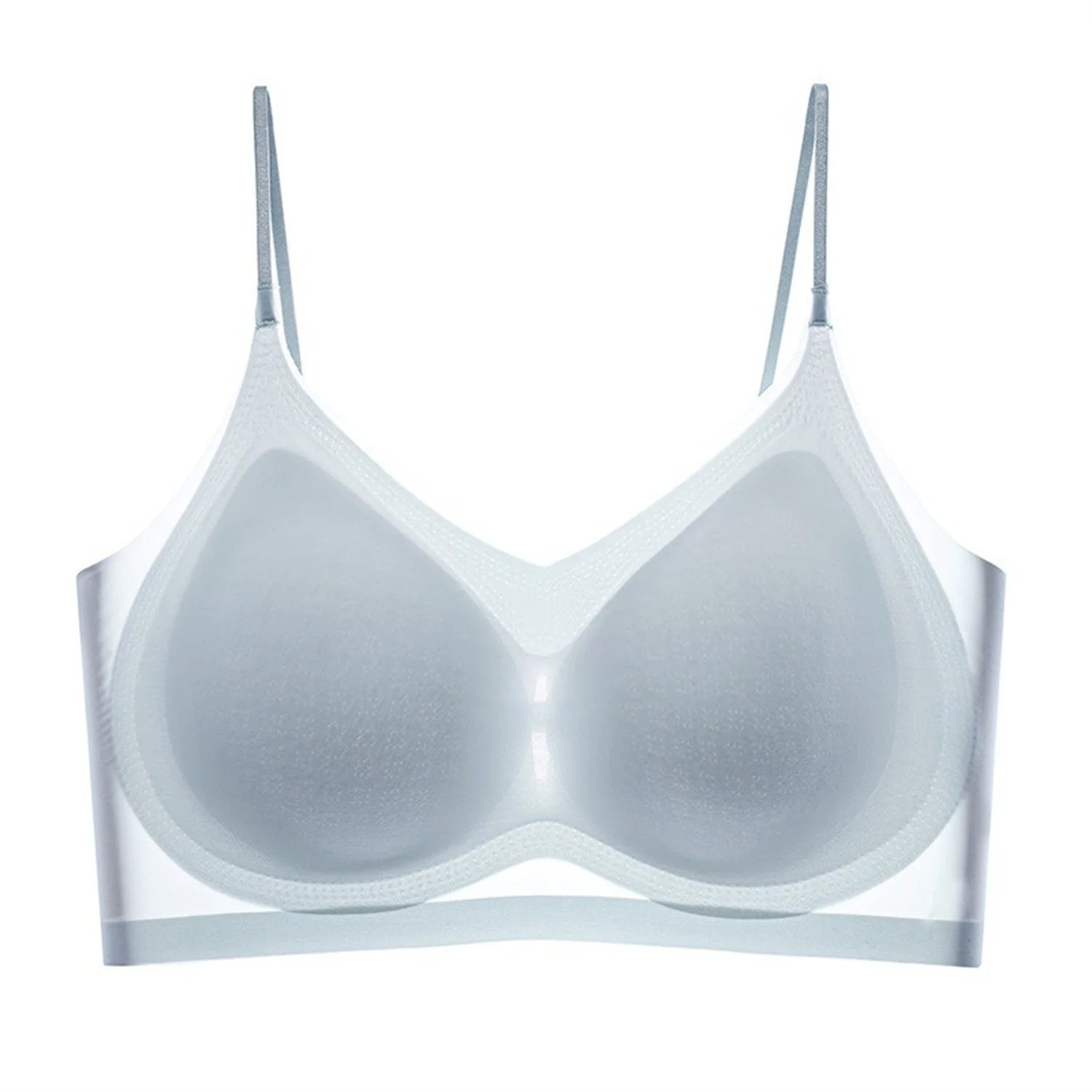 Women's Ice Silk Halter Vest Bra — Wire-Free, Seamless, Breathable, M–4XL