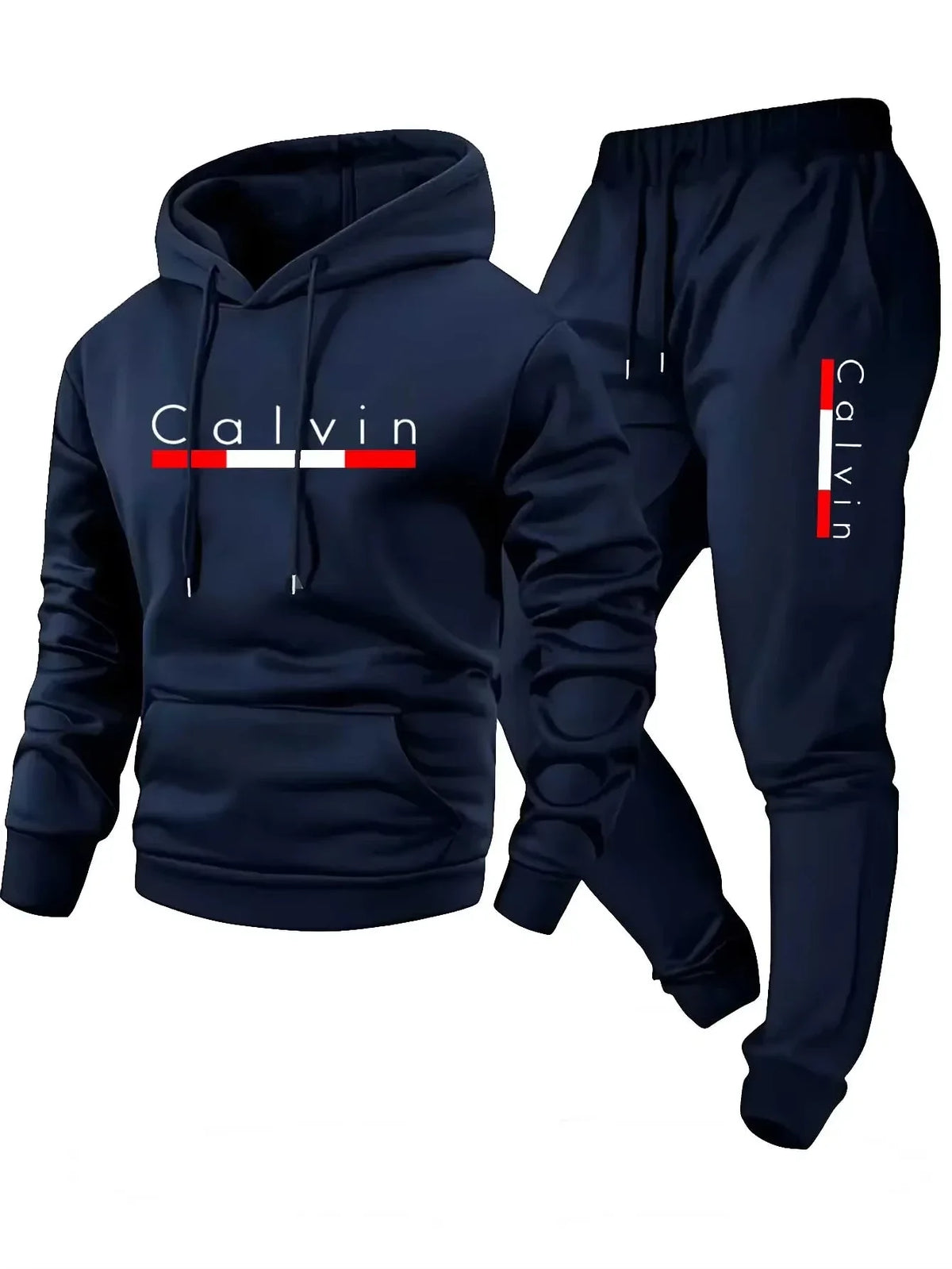 Printed Fleece Hoodie & Jogger Set