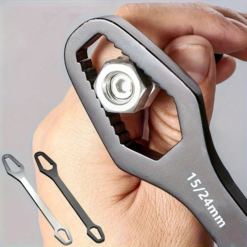 Llave de Carraca de Doble Punta Universal – Ajuste Automático 3–17mm