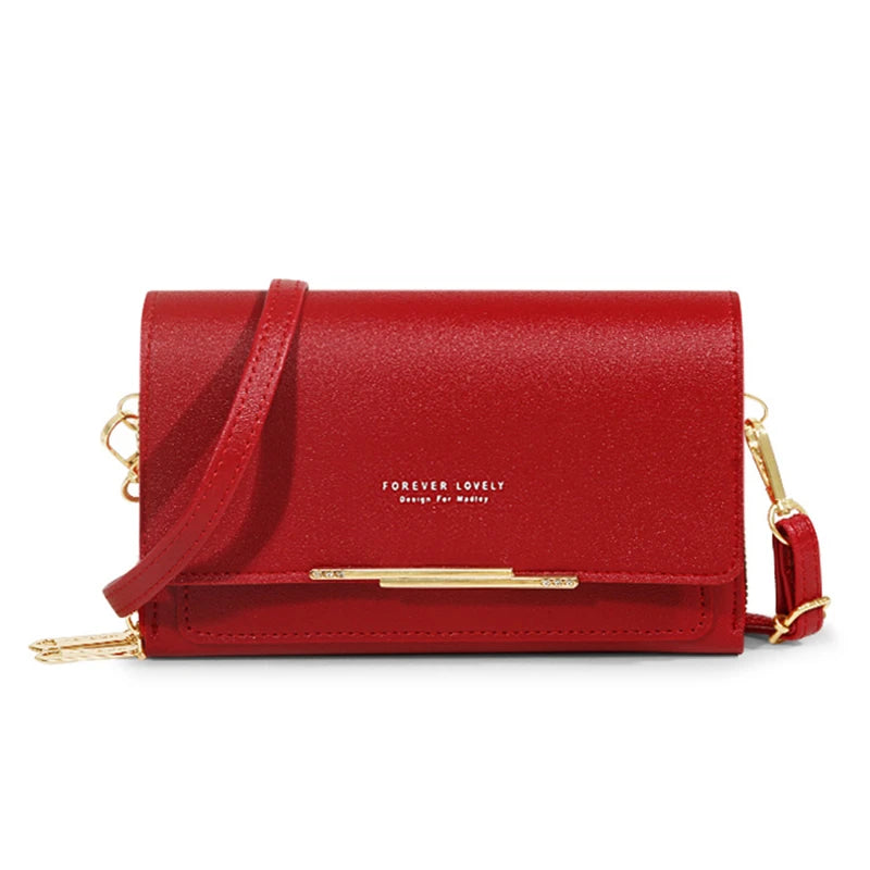 Korean Style Multi-Card Wallet Bag — Large Capacity Phone Pocket Shoulder Bag