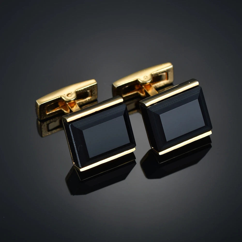 Gem & Enamel Craft Cufflinks | Unisex Decorative Shirt Accessories