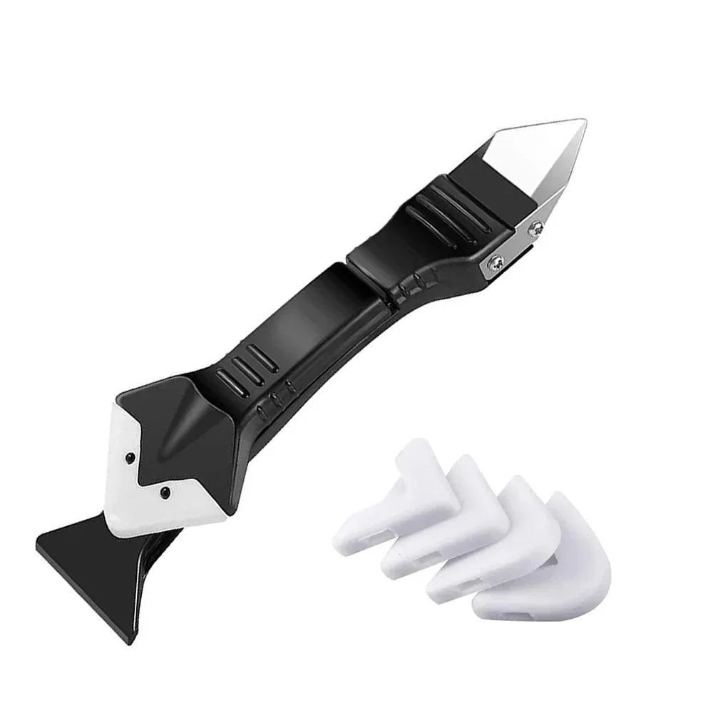 Caulking & Silicone Finishing Tool Kit — Scraper, Smoother & Grout Remover Set