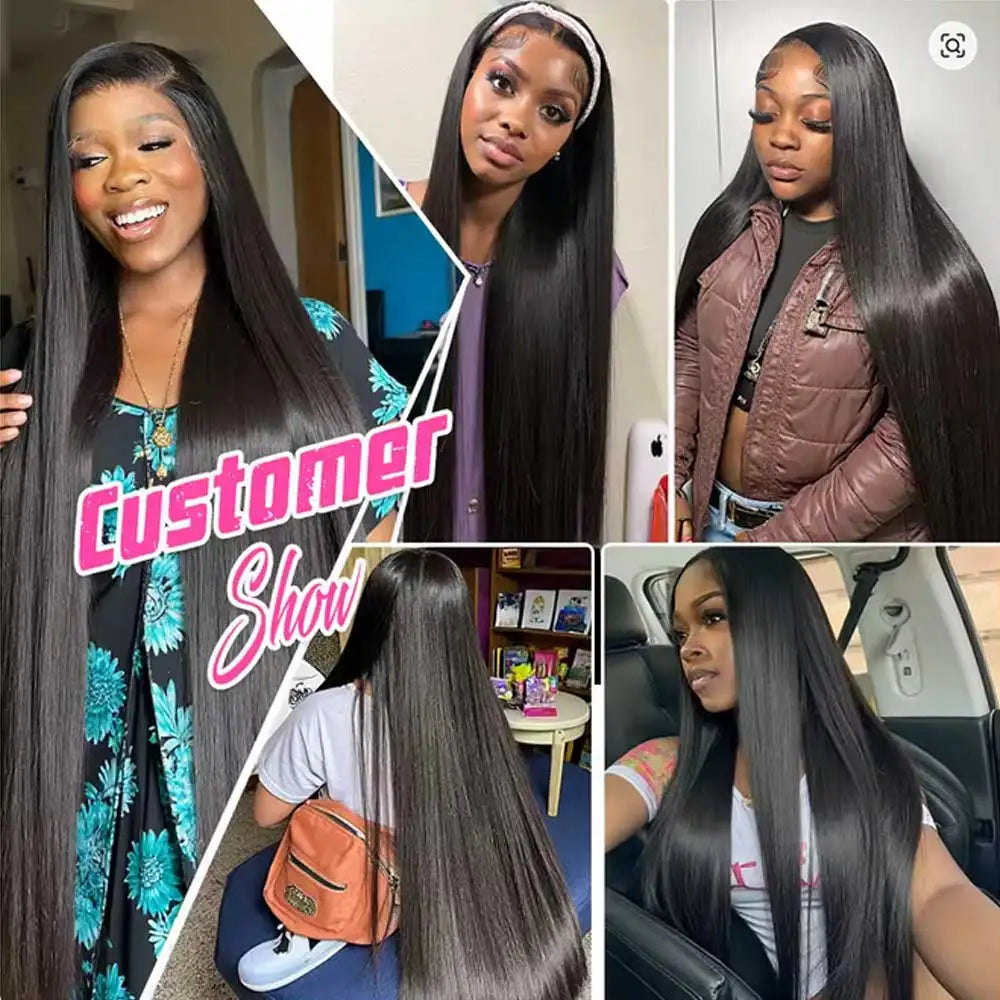 Straight Human Hair Lace Front Wig – Glueless HD Lace | 13x4, 13x6, 5x5