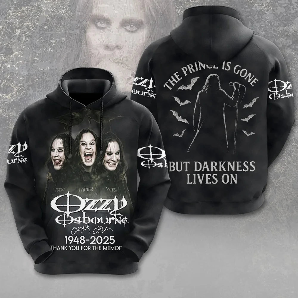 Ozzy Osbourne 3D Print Unisex Oversized Hoodie – Rock Band Fan Sweatshirt