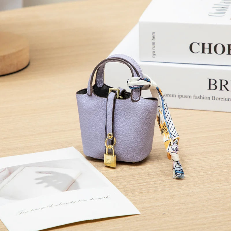 Mini Bucket Bag — Portable Earphone Case, Coin Purse & Small Accessory Bag