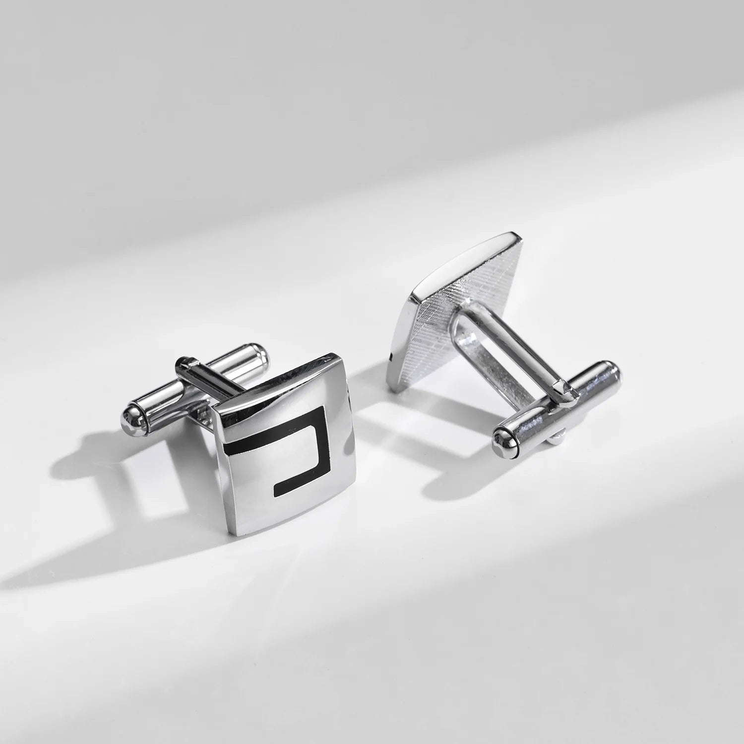 Square Cufflinks & Tie Clip Set | Unisex Dress Shirt Accessories