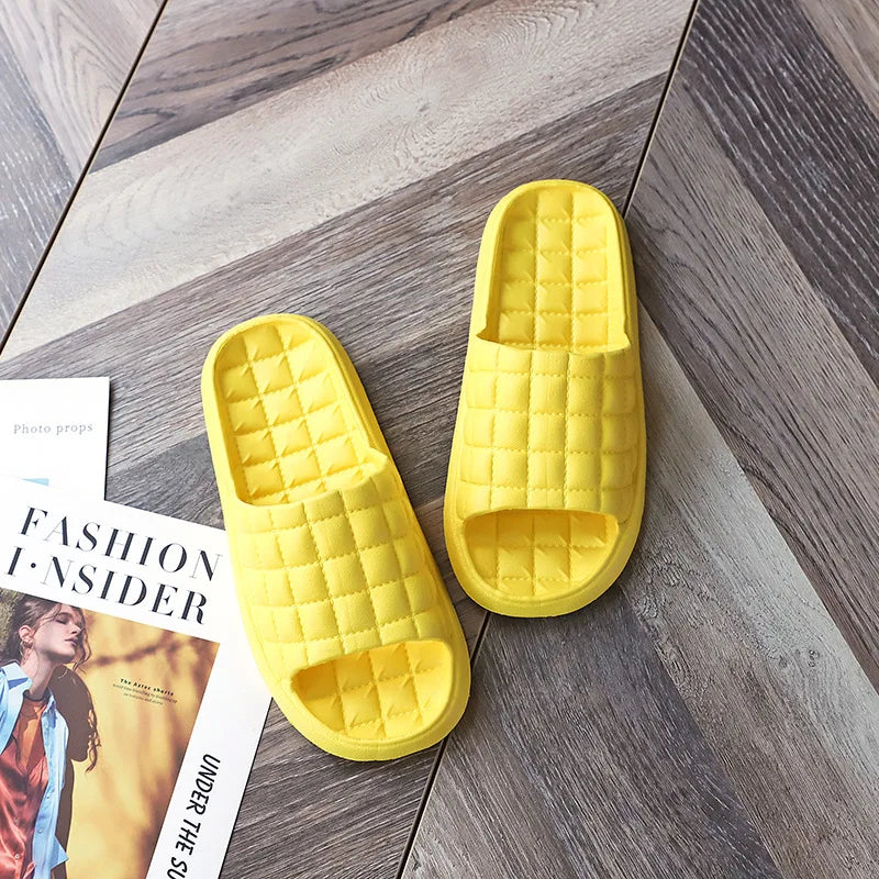 Pantuflas deslizantes de EVA para mujer – Zapatos planos antideslizantes para casa y baño