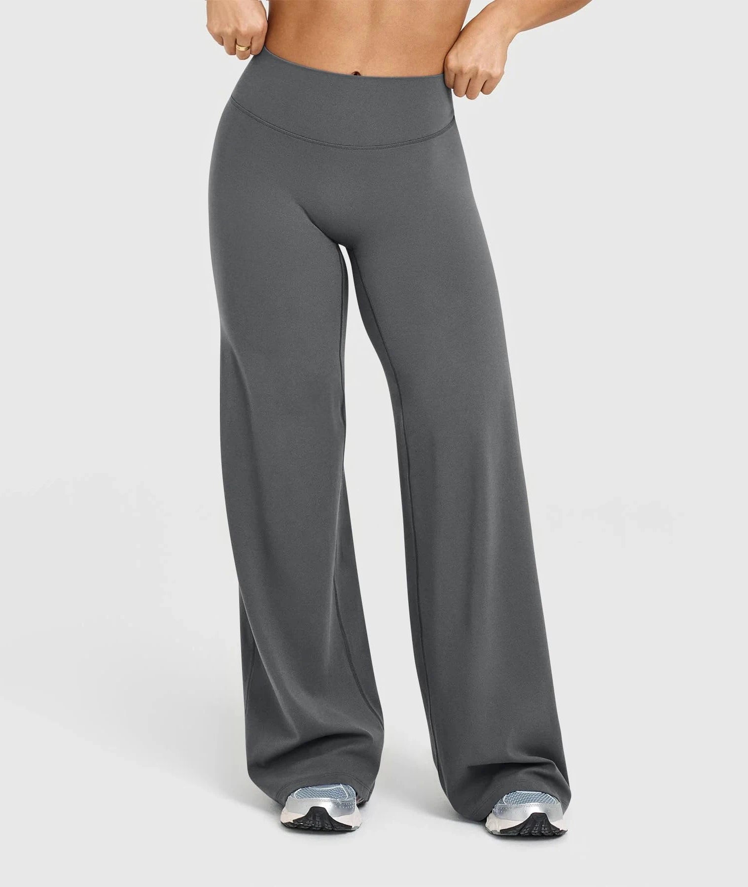 Pantalones de yoga de cintura alta y pierna ancha para mujer, levantamiento de glúteos, color marrón café, pantalones de entrenamiento, leggings acampanados, control de abdomen, ropa deportiva para gimnasio y fitness
