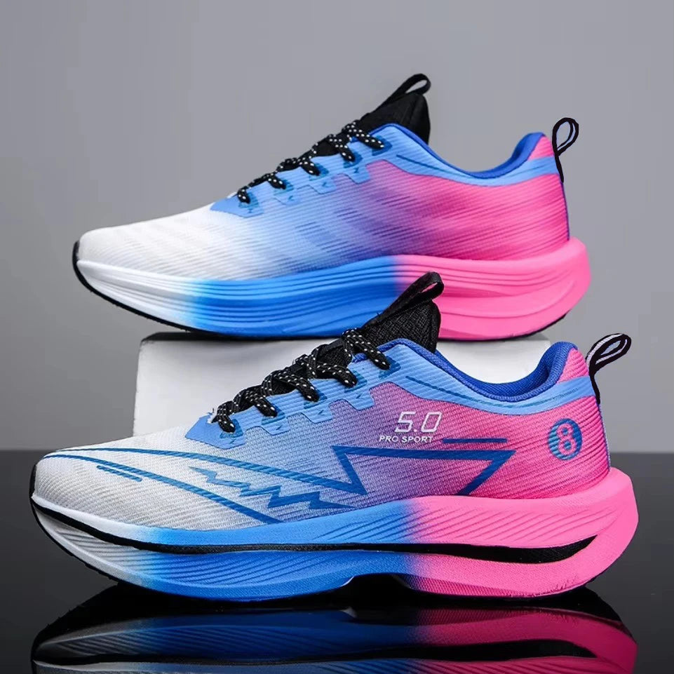 Men's Carbon Plate Running Shoes | Soft Cushion Anti-Slip Unisex Sneakers