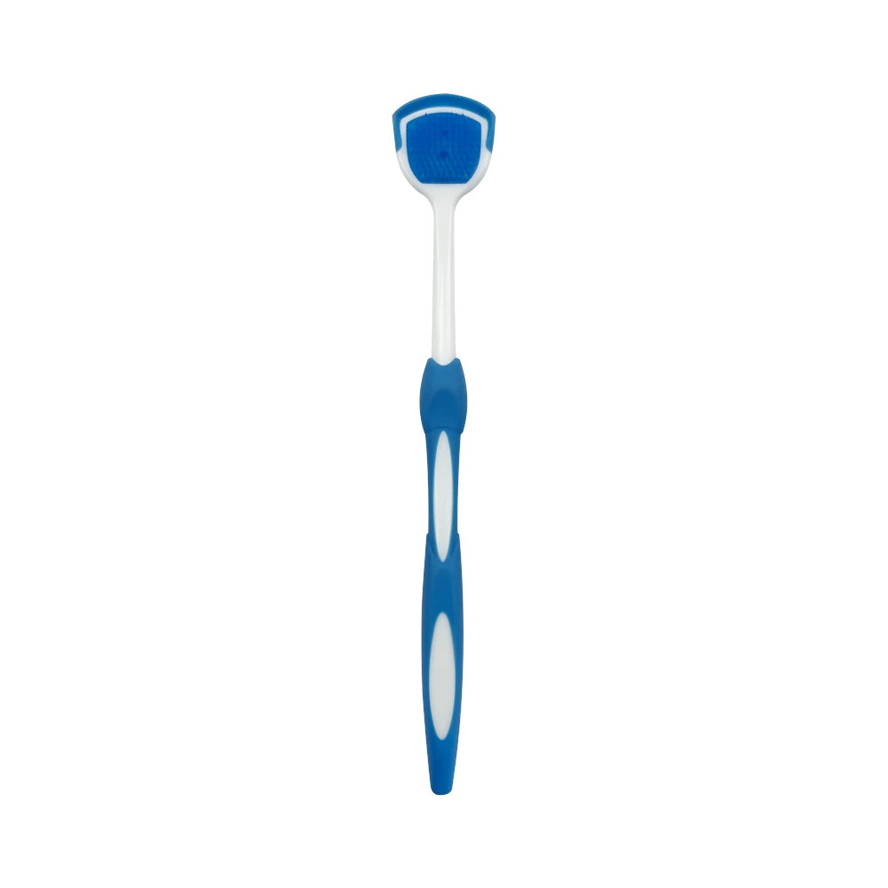 2pcs Tongue Cleaners Adult Kids Reusable Silicone Tongue Scraper Brush Washable Tongue Cleaning Tools Fresh Breath Oral Hygiene