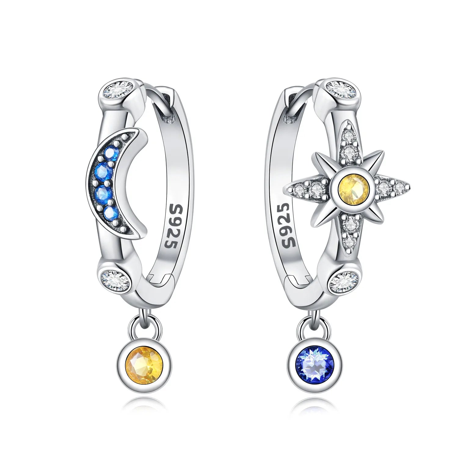 925 Sterling Silver Zircon Butterfly Drop Earrings – Women's Fine Jewelry