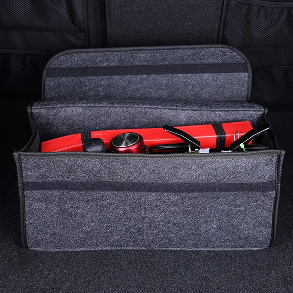 Organizador grande antideslizante para maletero de coche y bolsa de almacenamiento
