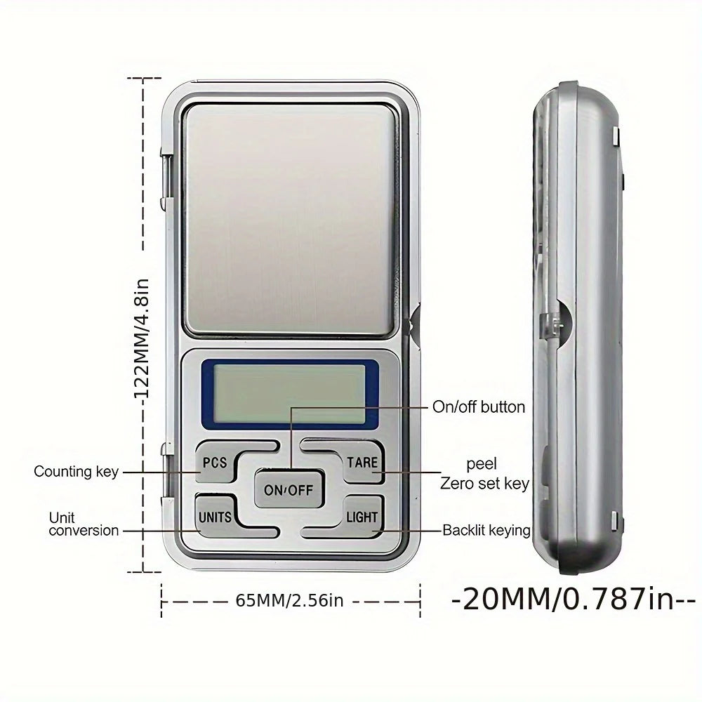 Mini Digital Pocket Scale – 500g / 0.01g High Precision Jewelry & Herb Scale