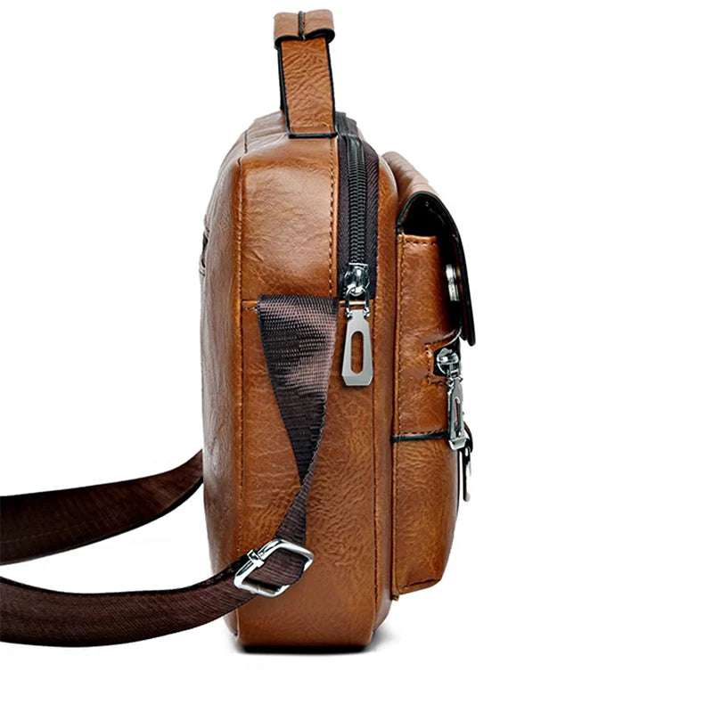 Men's Waterproof Laptop Messenger Bag — Large Capacity Briefcase for Work, Travel & School