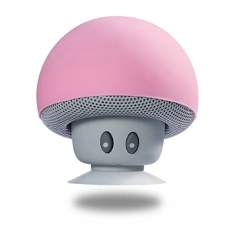 Mushroom Bluetooth Speaker – Wireless, Waterproof & Portable with Suction Cup