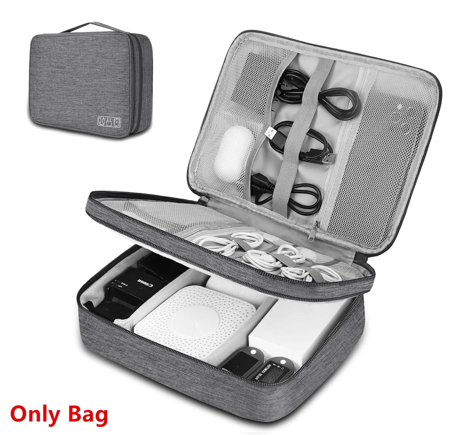 Waterproof Cable & Electronics Organizer Bag – Travel Tech Pouch