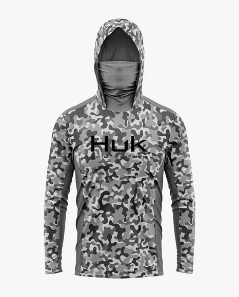 Men's UV Protection Fishing Hoodie – Lightweight Outdoor Hooded Sweatshirt