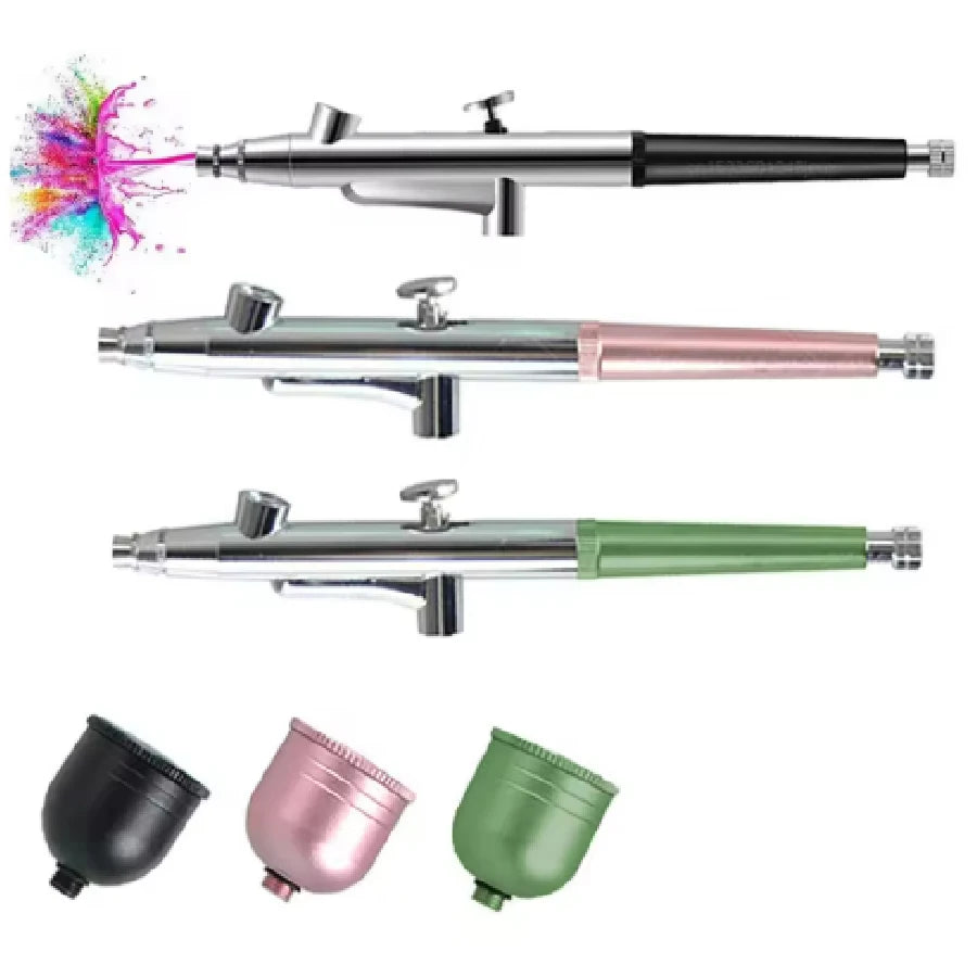 Single-Action Airbrush Pen — 0.3mm Nozzle Spray Gun for Art, Nails & Cake Decorating