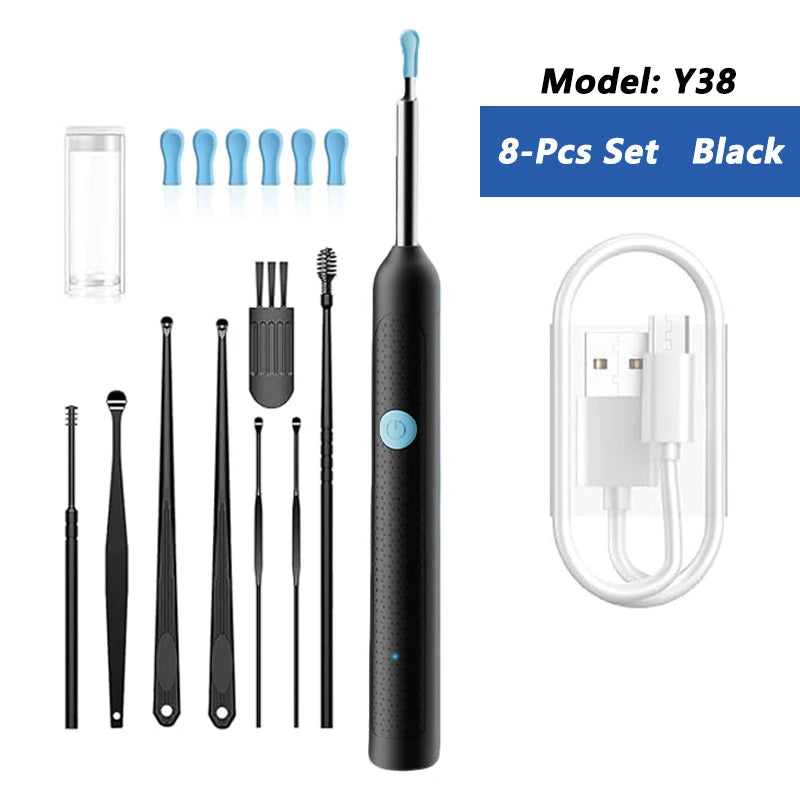 Visual Ear Wax Cleaner with Camera – WiFi Otoscope & Smart Ear Cleaning Kit
