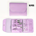 16-Piece Professional Nail Clipper & Cuticle Nipper Set with Travel Case