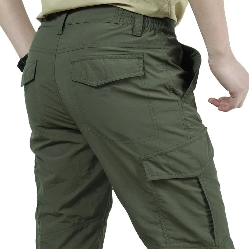 Men's Tactical Cargo Pants – Lightweight Multi-Pocket Outdoor Hiking Trousers