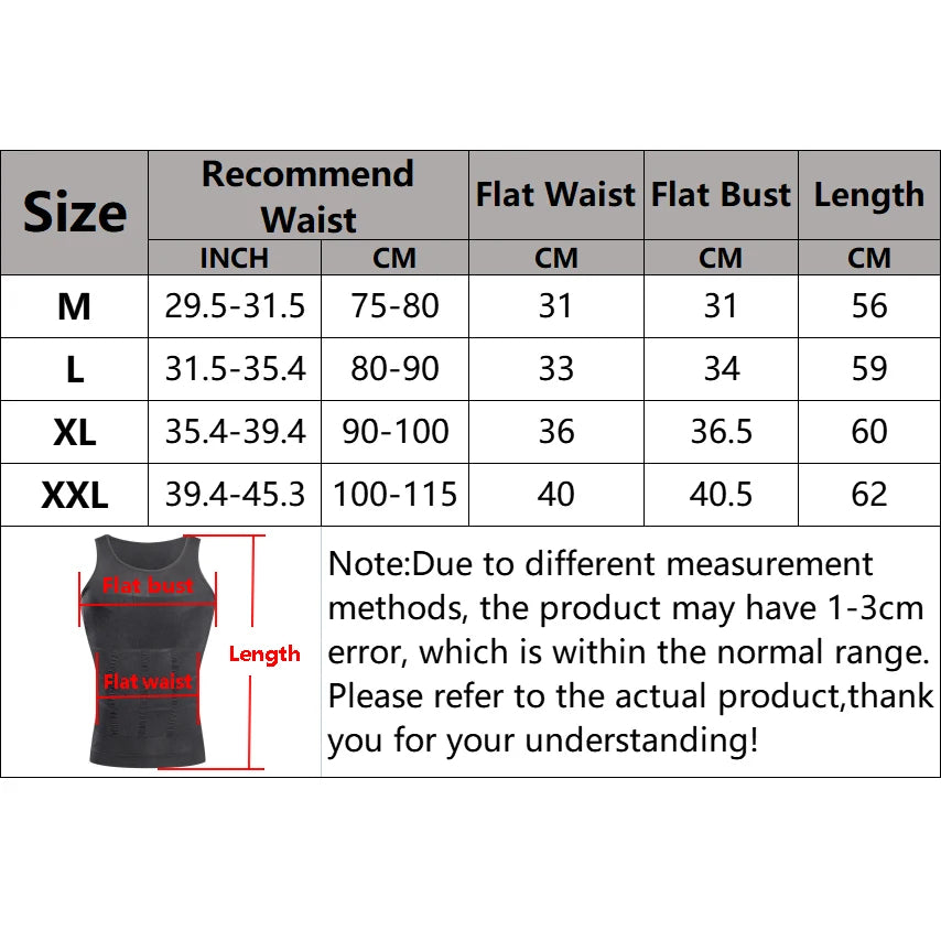 Men's Slimming Compression Vest Body Shaper