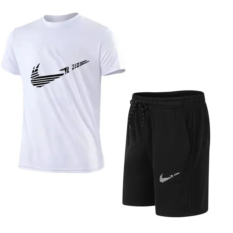 Conjunto de chándal de verano para hombre – Camiseta y pantalón corto