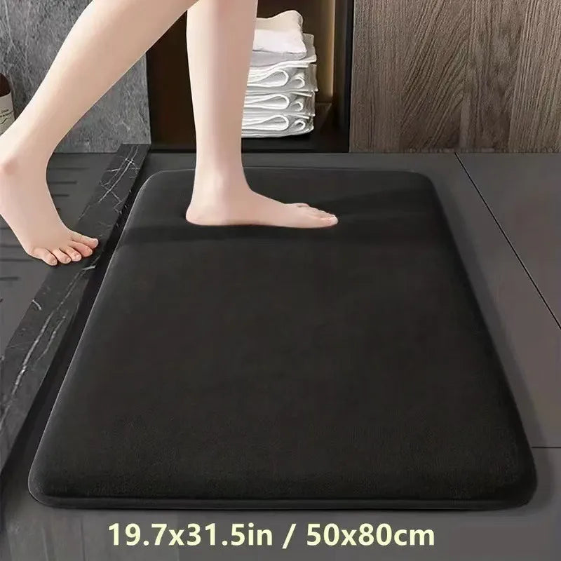 Alfombra de baño de color liso - Antideslizante y absorbente (3 tamaños)