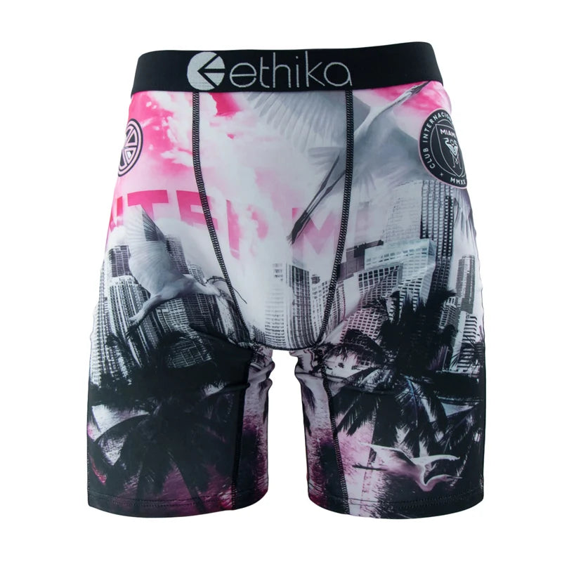 ETHIKA 1 Pieza Calzoncillos Bóxer Hombre Malla Transpirable Entrepierna Bóxers Hombre Tallas Grandes S-3XL Bañador Hombre Bóxers Hombre