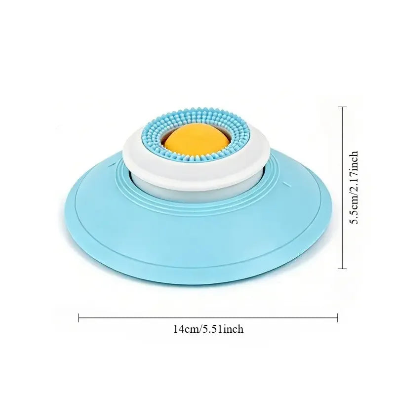 Anti-Slip Lick Bowl with Spinning Ball for Dogs & Cats