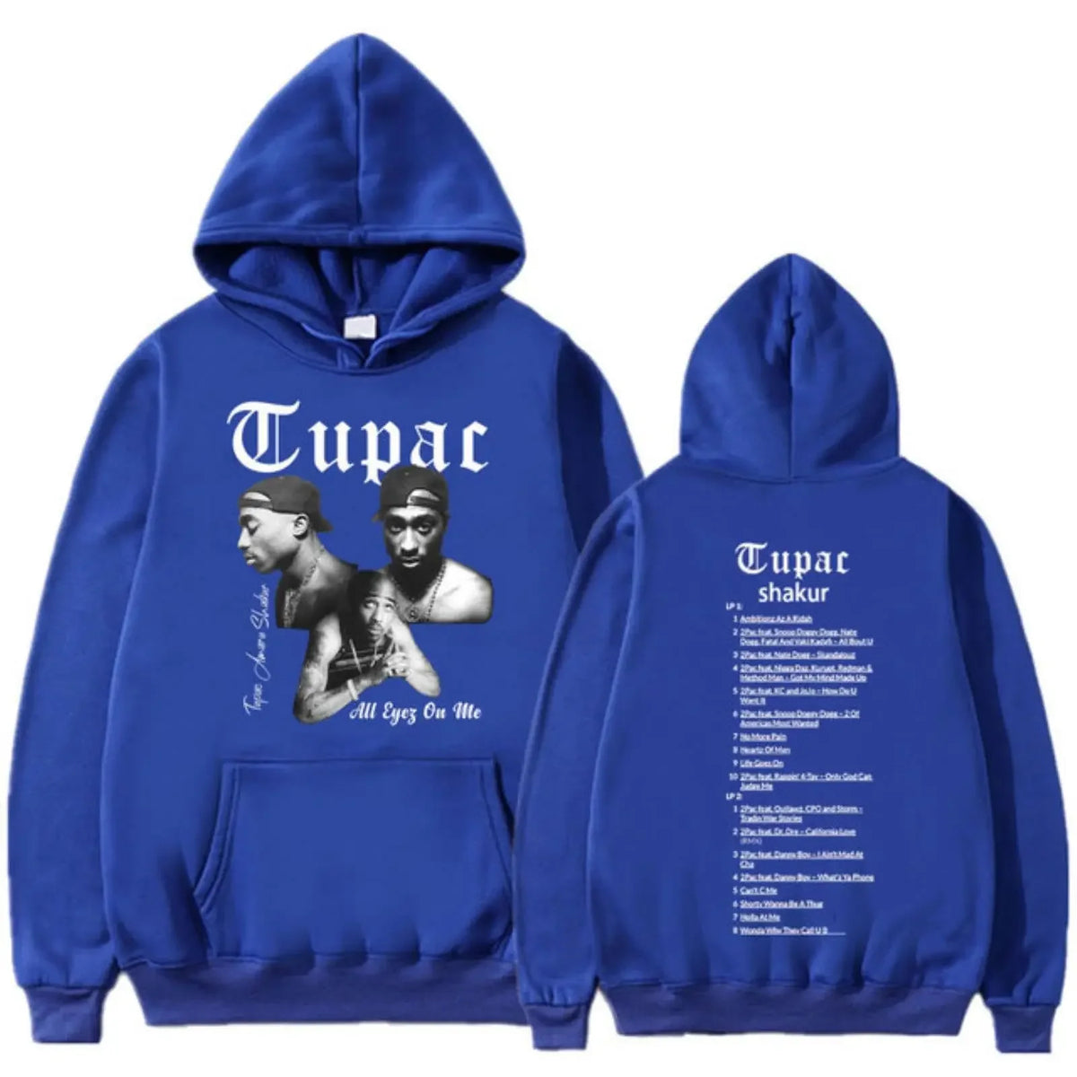2Pac Graphic Hoodie – Unisex Oversized Fleece Hip Hop Sweatshirt