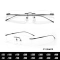 O-Q CLUB Ultra-Light Titanium Rimless Prescription Glasses | Unisex