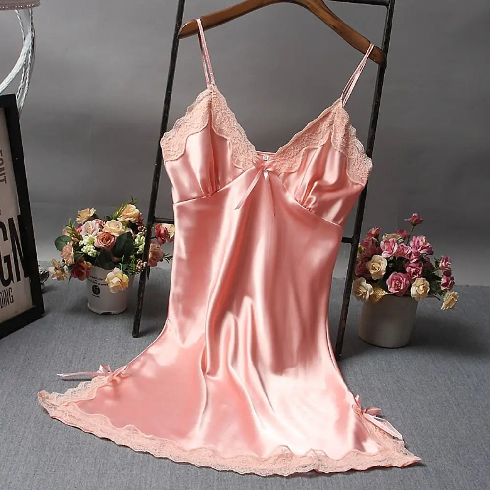 Lace Patchwork Camisole Nightgown