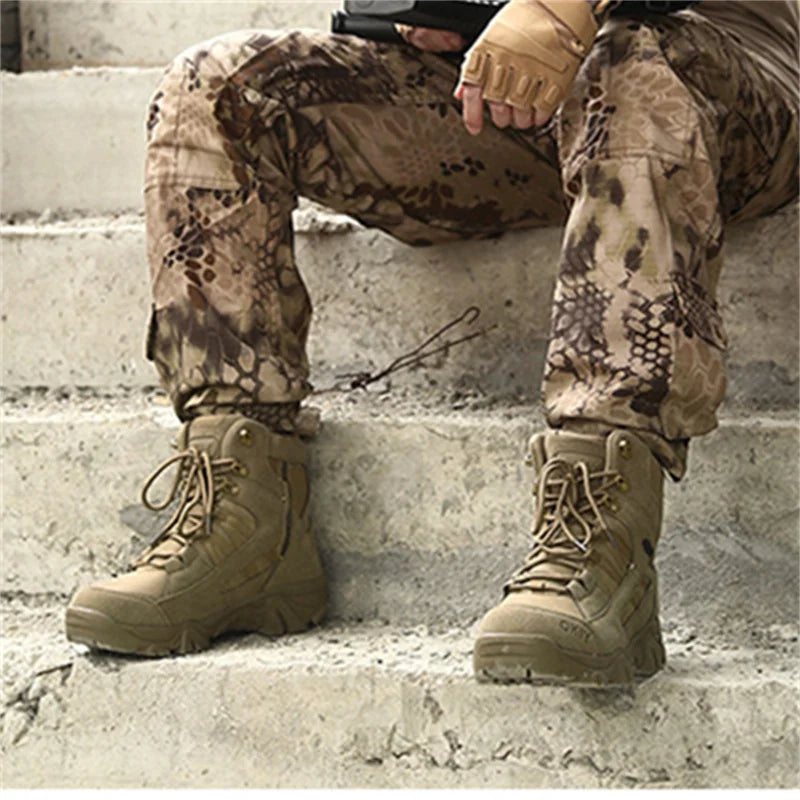 Men's Tactical Ankle Boots | Waterproof Outdoor Hiking & Work Boots