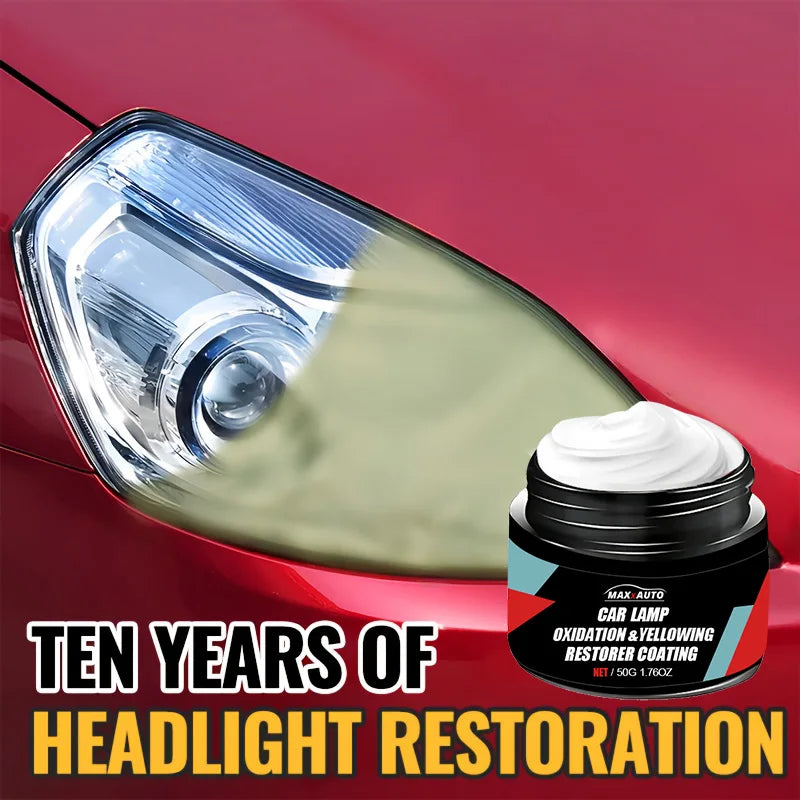 Car Headlight Restoration & Polishing Kit – Removes Scratches, Oxidation & Yellowing