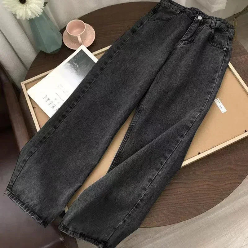 Y2K High-Waist Wide-Leg Jeans – 14 Colors